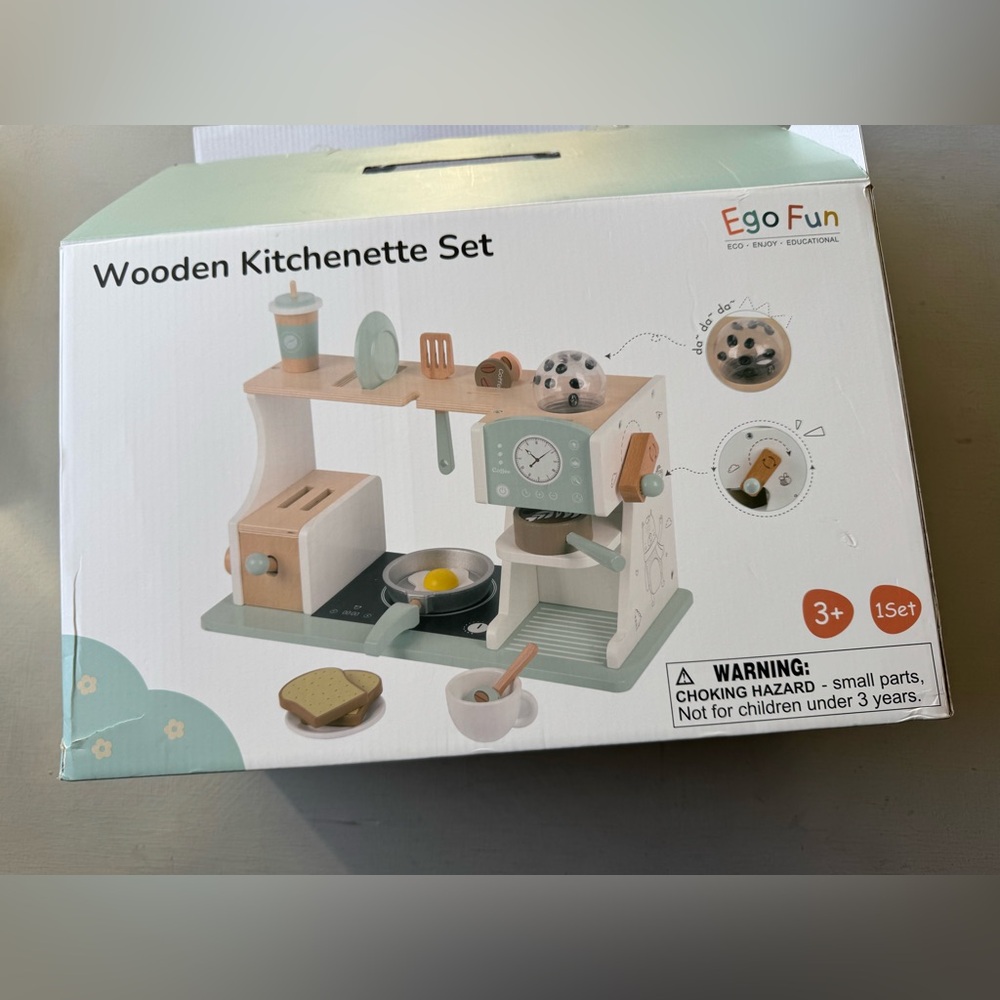NWT Wooden Breakfast Set Montessori - Picture 2 of 12